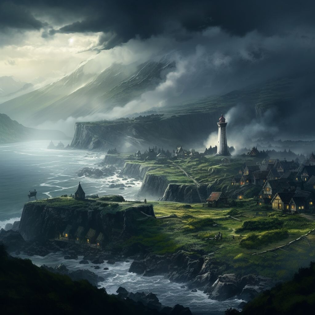 Маяк был построен, чтобы ориентироваться во время природного явления