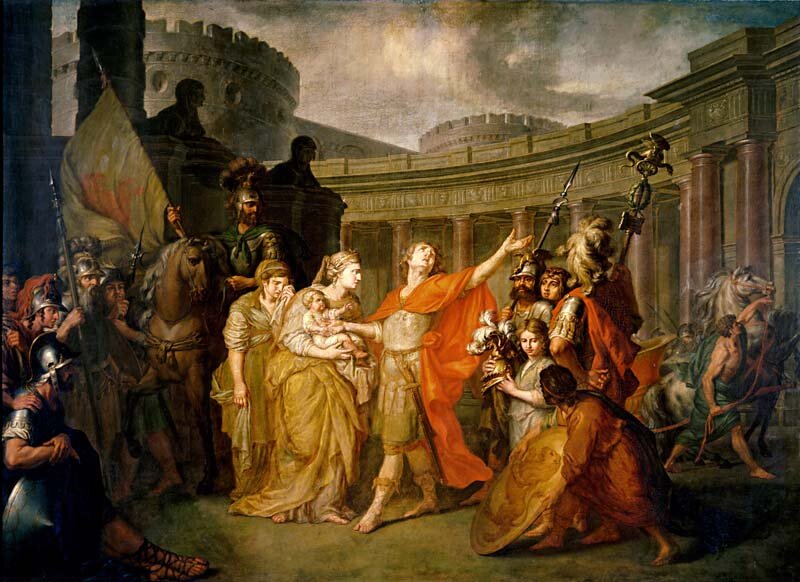 Прощание Гектора с Андромахой - Антон Павлович Лосенко. 1773. Холст, масло