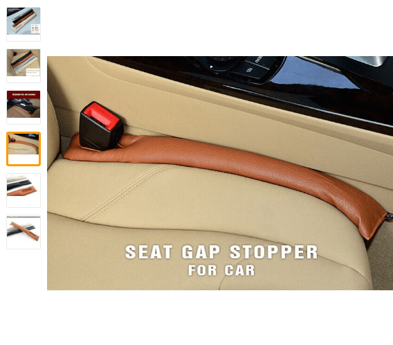 Подушка для щелей между автомобильным креслом и боковой панелью