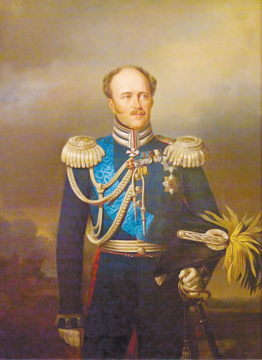 Портрет А.Х. Бенкендорфа в мундире лейб-гвардии Жандармского полуэскадрона. 1840-е годы. Копия Егора Ботмана с картины Франца Крюгера