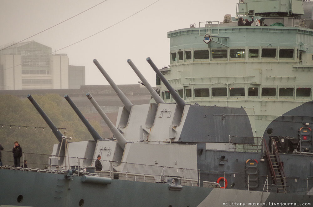 1. Крейсер "Белфаст" на своей "вечной" стоянке в Лондоне