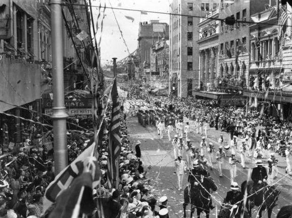 Американские моряки в Брисбене, весна 1941 года.