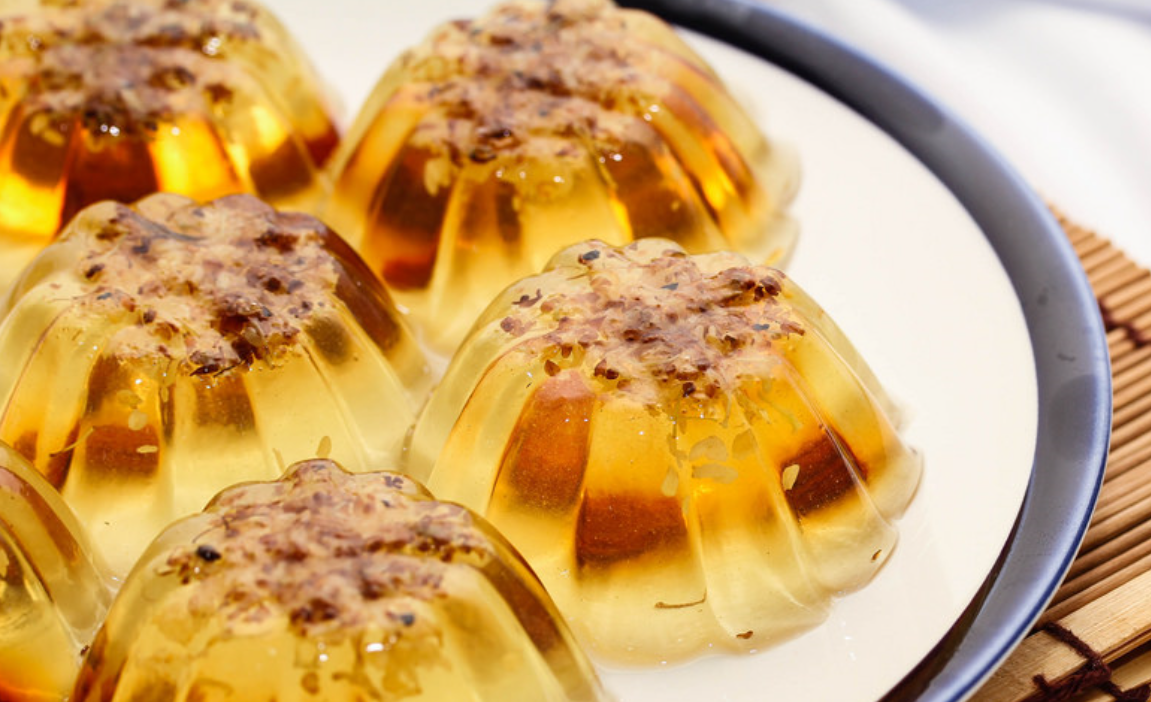 на фото: желе из желатина