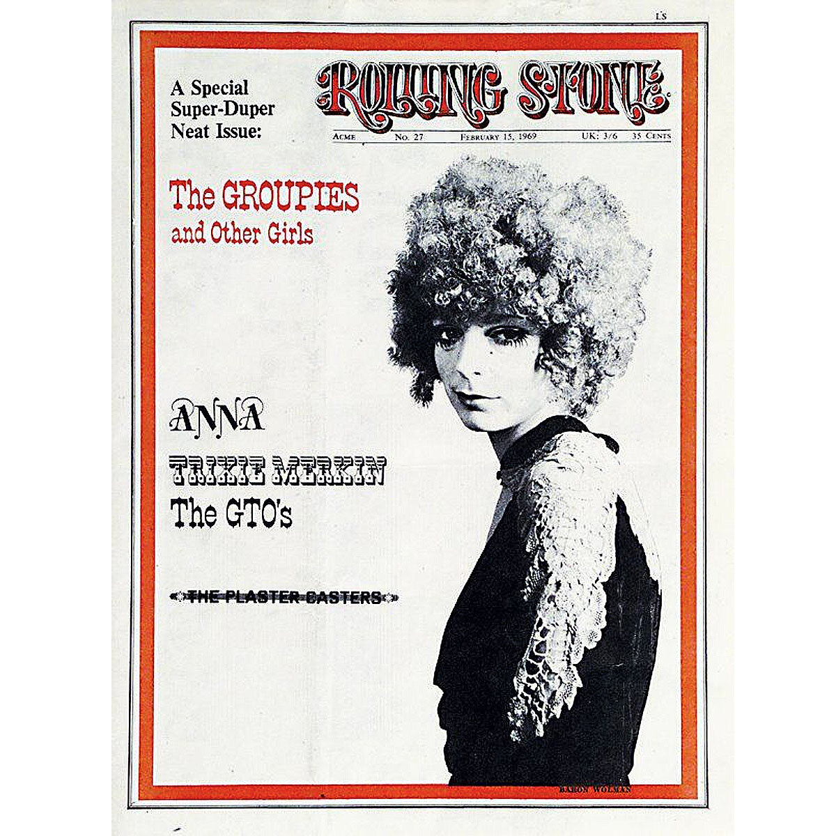 Обложка Rolling Stone с заголовком «The groupies and Other girls»