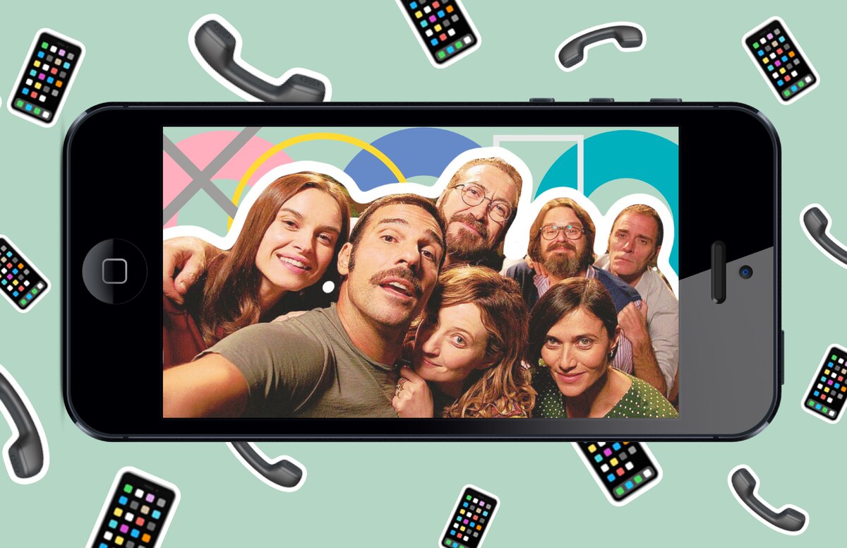 Коллаж сделан на основе кадра из фильма