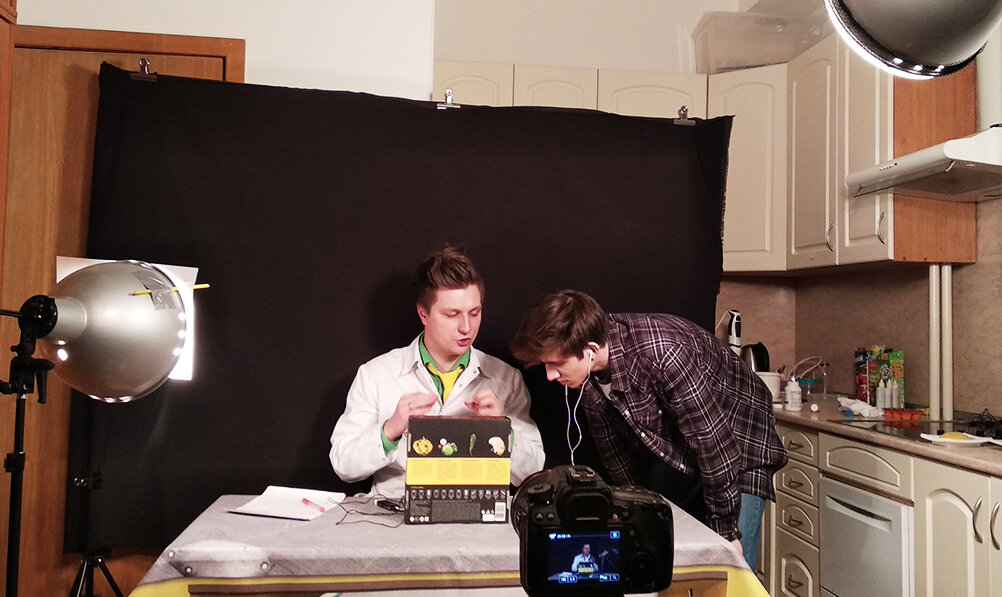 кадр со съемочного процесса