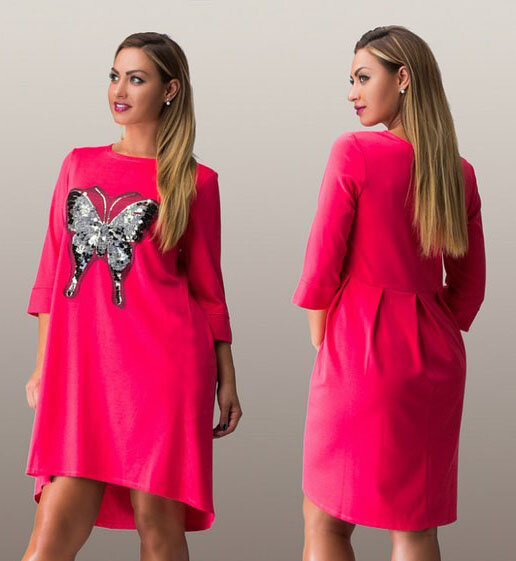 Платье трапеция с отрезной спинкой для беременных