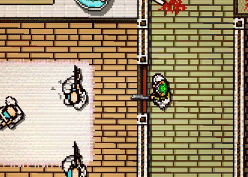 Кадры из игры Hotline Miami
