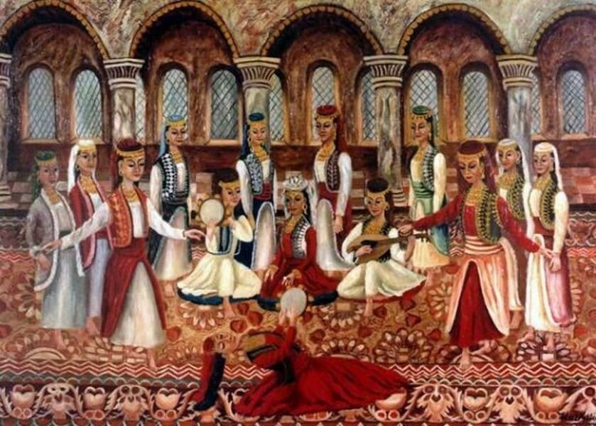 Наложницы готовятся к эпиляции, 1529 год.