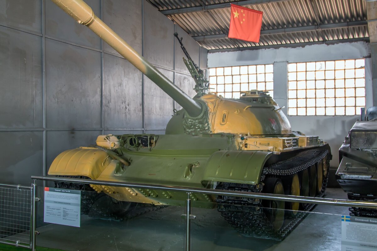 В музее Кубинка. https://upload.wikimedia.org/wikipedia/commons/9/9c/Type_59_in_the_Kubinka_Museum.jpg