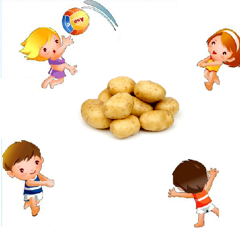 Игра картошка с мячом