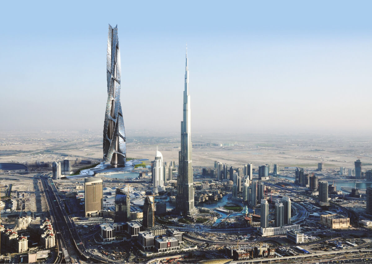 Идеально вписывается в архитектуру Дубаи