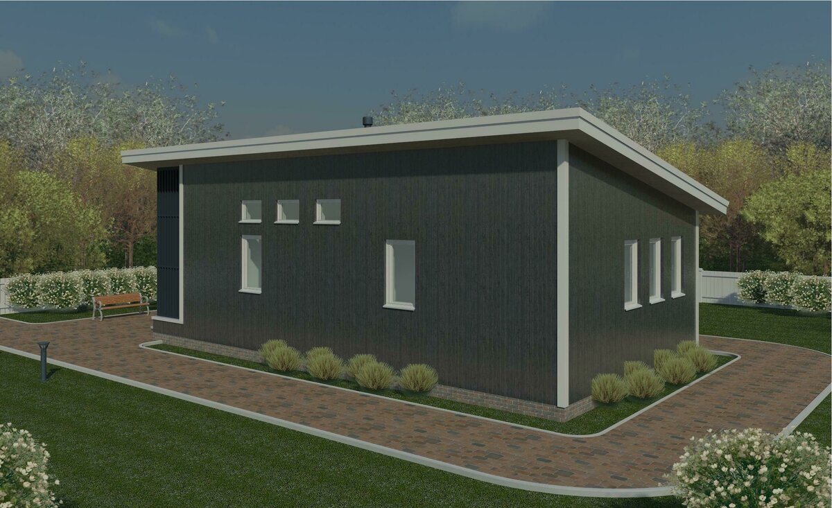 Задний фасад (слева)