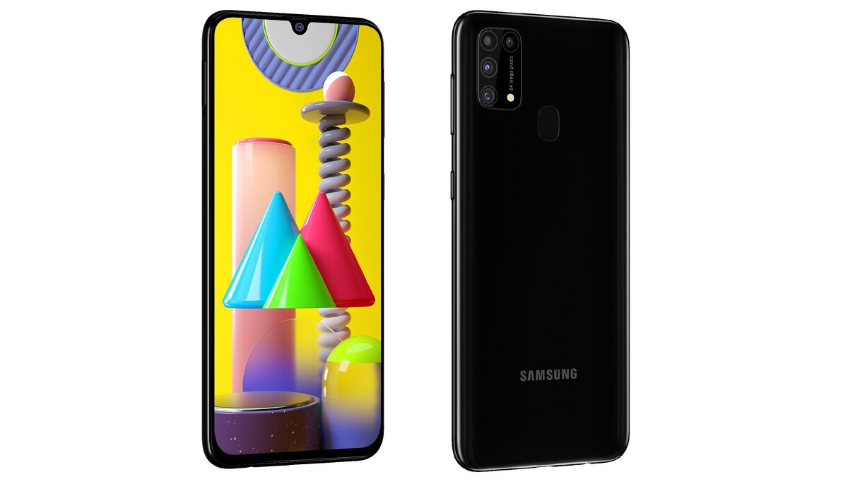 Samsung Galaxy M31 в черном цвете | Источник: Samsung Newsroom India 