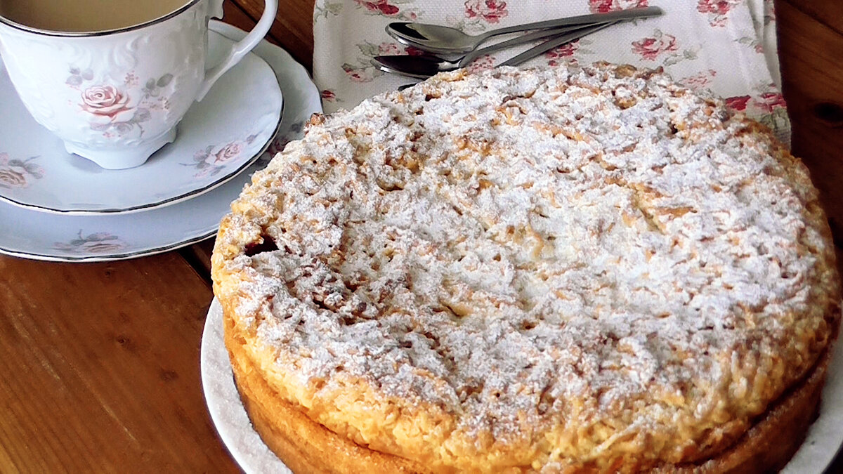 Потрясающий Песочный Пирог с нежнейшей начинкой!Пошаговый рецепт с фото и видео