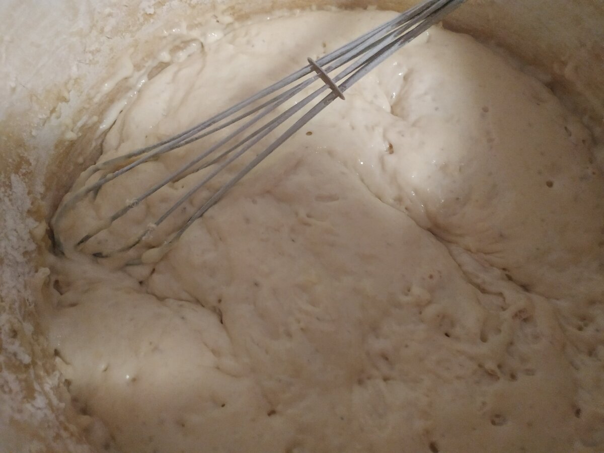 Опара готова. Фото автора канала "Классная кухня".