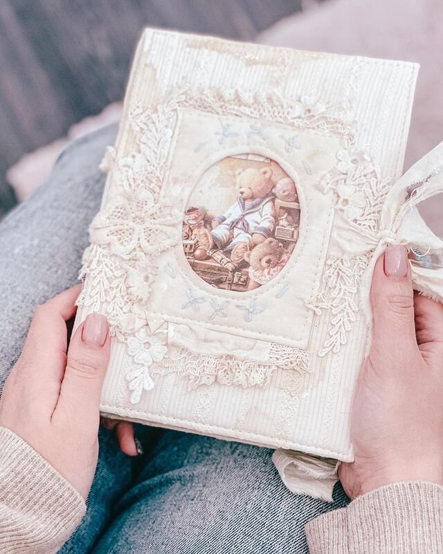 Блокнот в технике скрапбукинг. Автор Марина Поткина