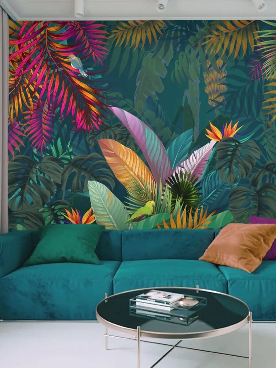 Бумажные фотообои бесшовные VEROL "Джунгли"