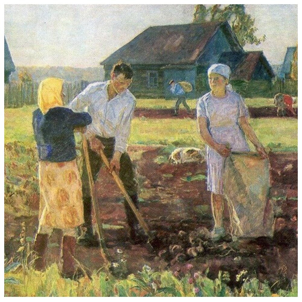 В огороде дядька. Новиков Николай Фёдорович (1922 - 2013). Новиков Николай Федорович (1922 - 2013) художник. Николай Фёдорович Новиков. Новиков Николай Федорович художник.