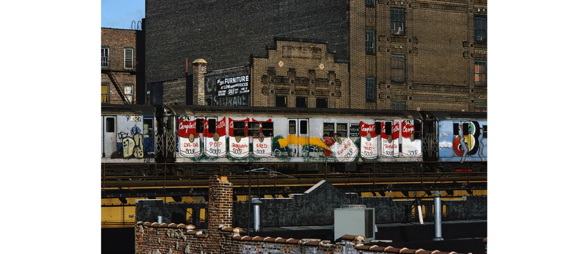 Campbell's Soup by Fab 5 Freddy, 1981 by Martha Cooper. Источник https://www.artsy.net/