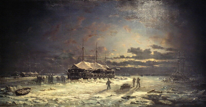 Броненосная батарея Devastation зимой 1855–1856 годов.
wikimedia.org