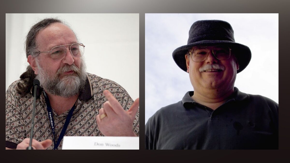 Дон Вудс и Джеймс М. Лайон в 2010 и 2005 годах. Источник: ru.bmstu.wiki