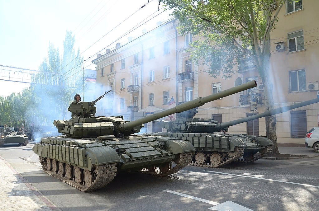 Т-64БВ в Донецке в 2016 г.