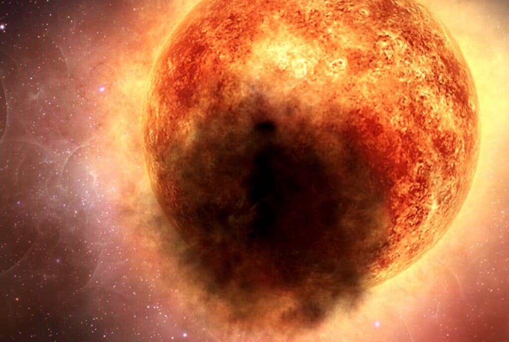    «Великое затухание» Бетельгейзе: взгляд художника / © NASA, ESA, E. Wheatley (STScI)