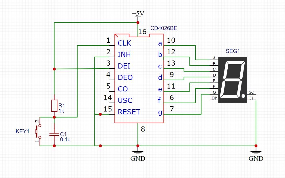 Cd4026 7 Segment Counter Pinout Description Circuit 41 Off 4782