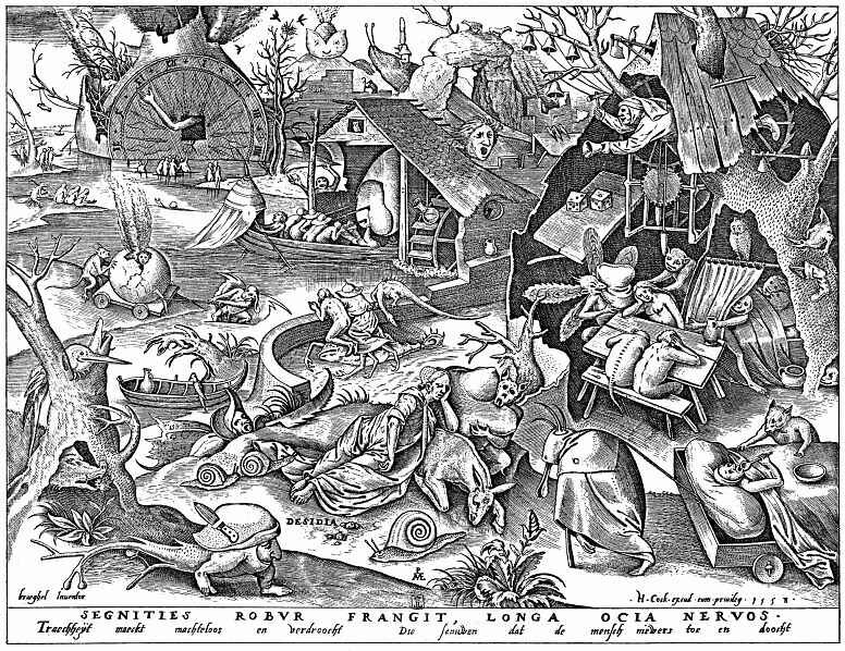 Питер Брейгель Старший "Лень", 1558