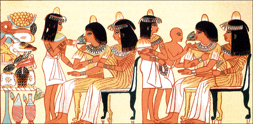 Трапеза в доме египетской знати, ок. 2300 г. до н.э.