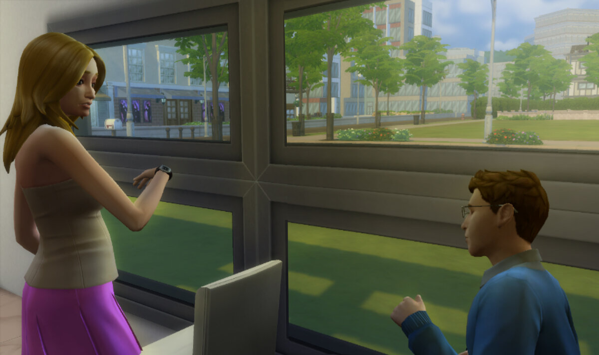 Картинка сделана мною в игре "The Sims 4 "