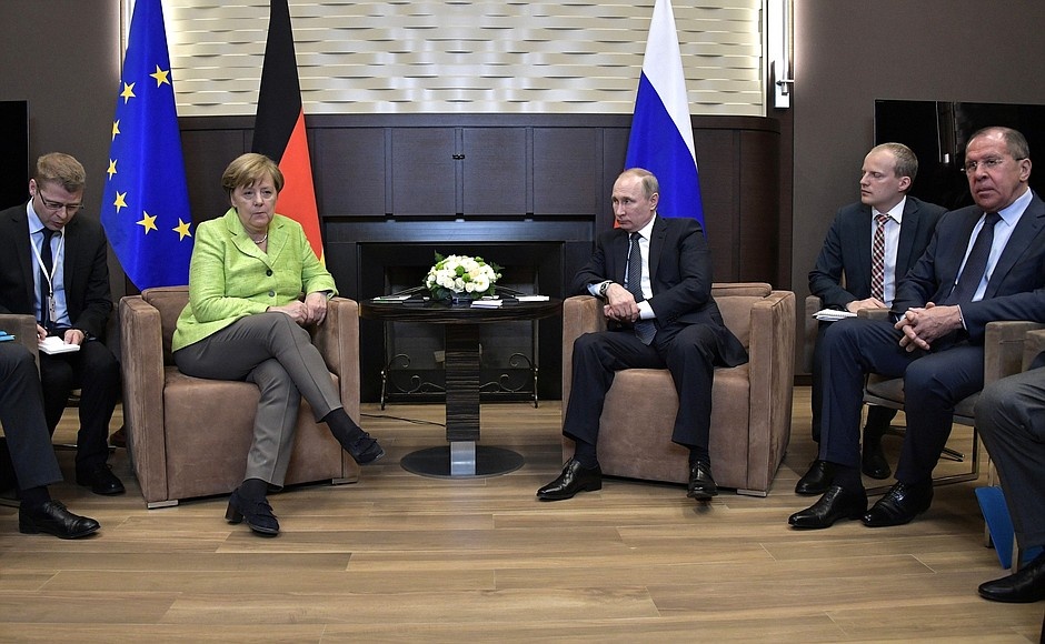 Встреча Путина и Меркель.