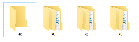 Рис. 2 - Сортировка аккаунтов по странам.