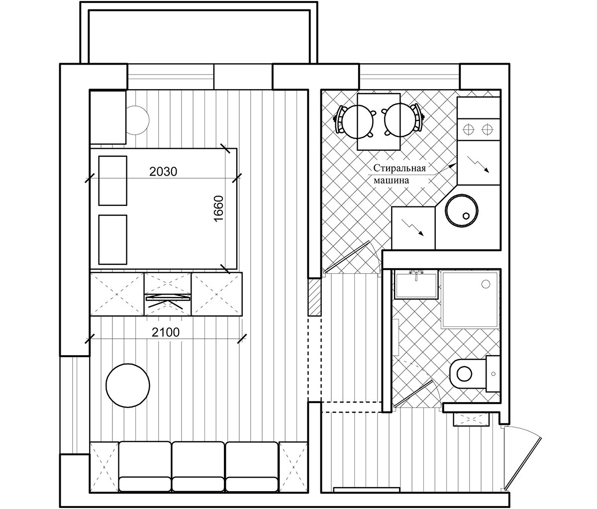 Однушка в доме серии 1-464 | 4living.su | Дзен