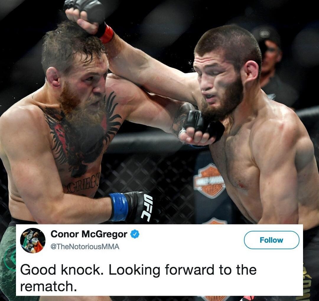 КОНОР МАКГРЕГОР: «Хороший урок. Жду реванша»