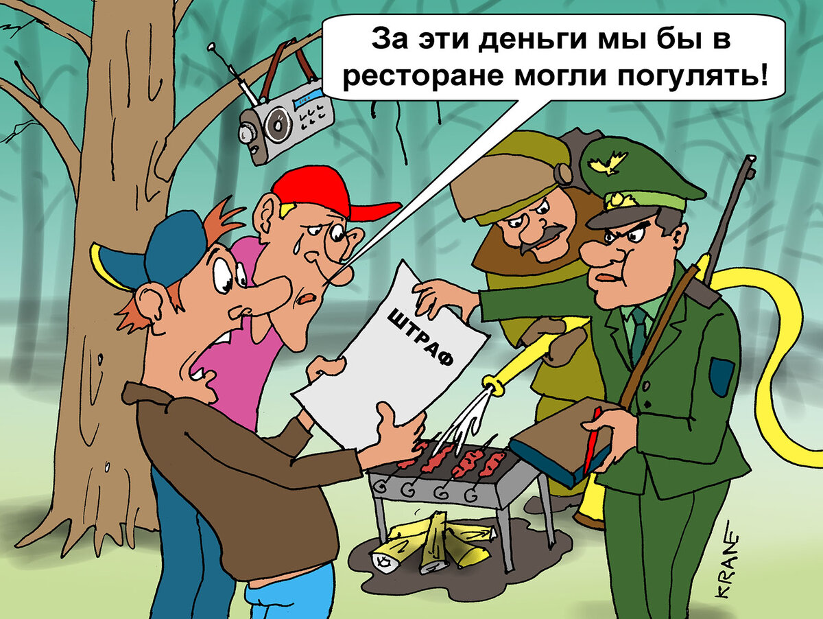 Лесные пожары карикатура