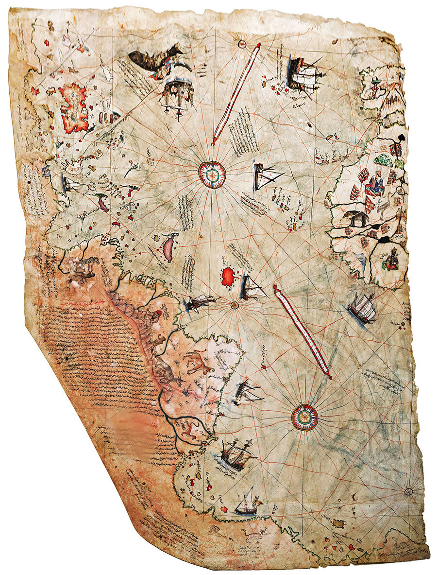 Слева берег Бразилии, а справа Африка