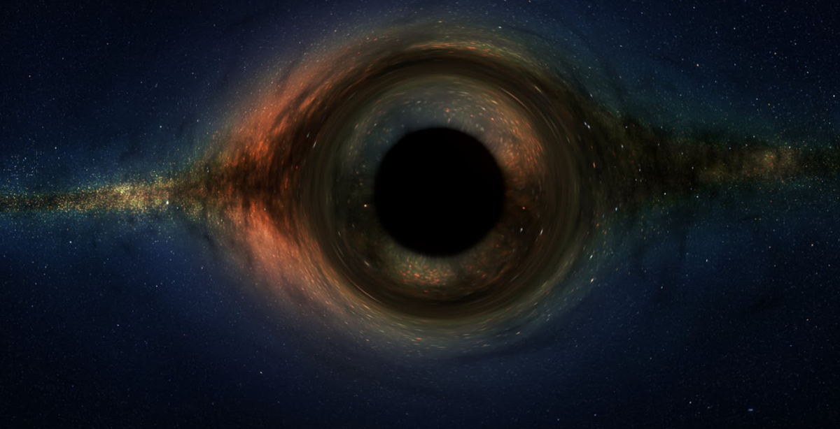 Граница черной области - горизонт событий