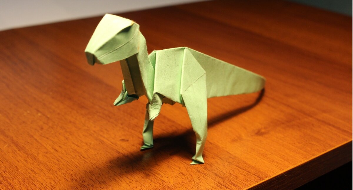 Набор бумаги для оригами Folia ORIGAMI Animal-World Kits, Динозавры