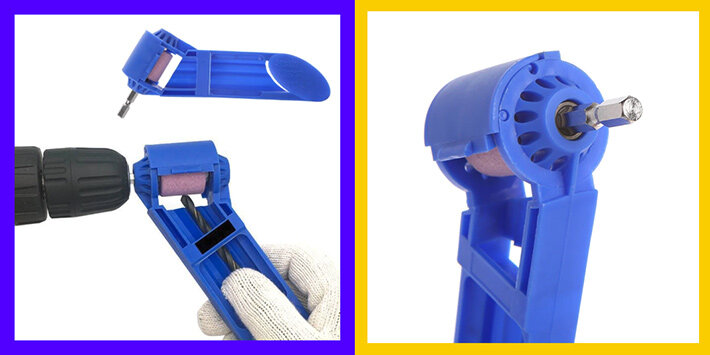 Насадка для заточки сверл шуруповертом