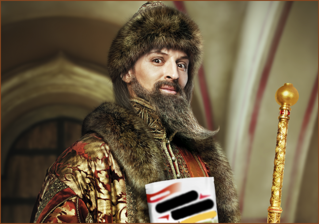 Новая сцена рекламы, где Воля преобразился в Ивана Грозного, фотография из свободного доступа