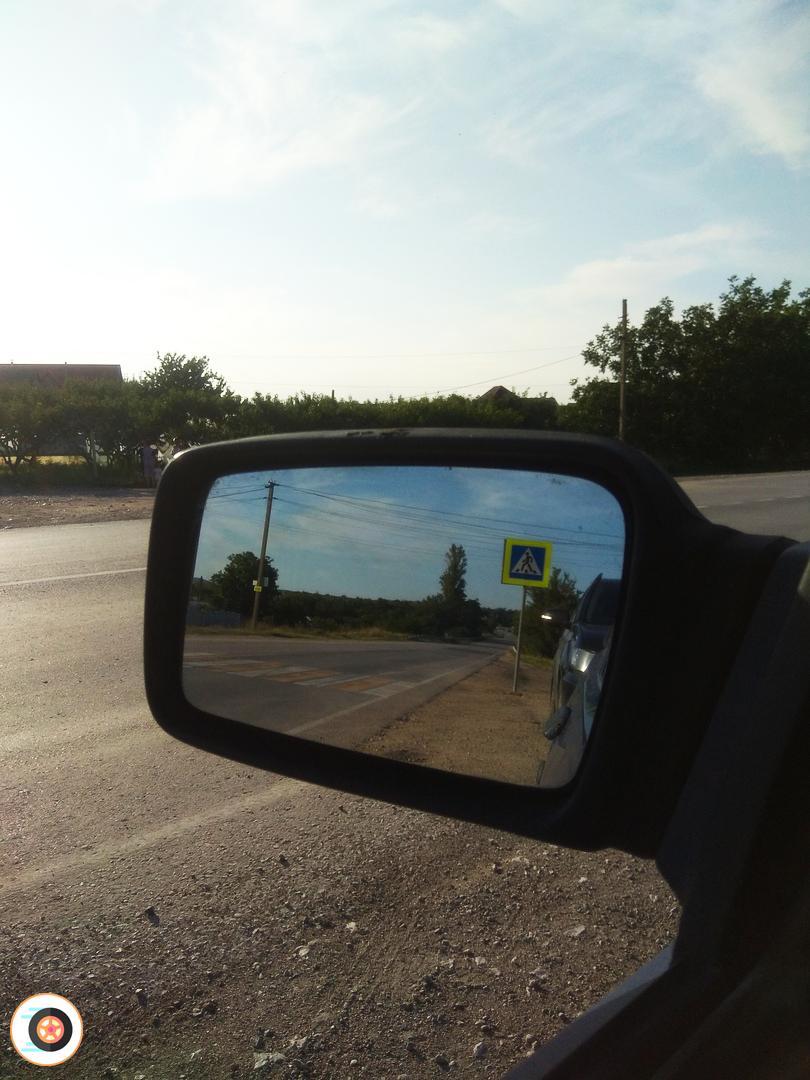 Вот так настроено зеркало на моем автомобиле