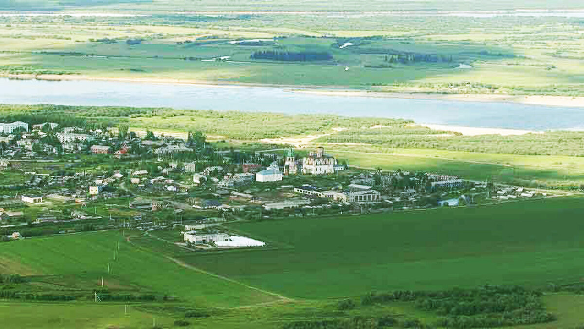 Панорама села Холмогоры