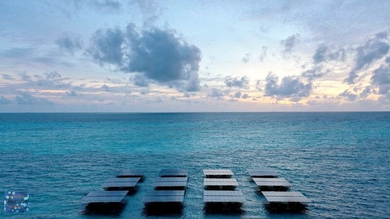 Морская электростанция. Мальдивы.