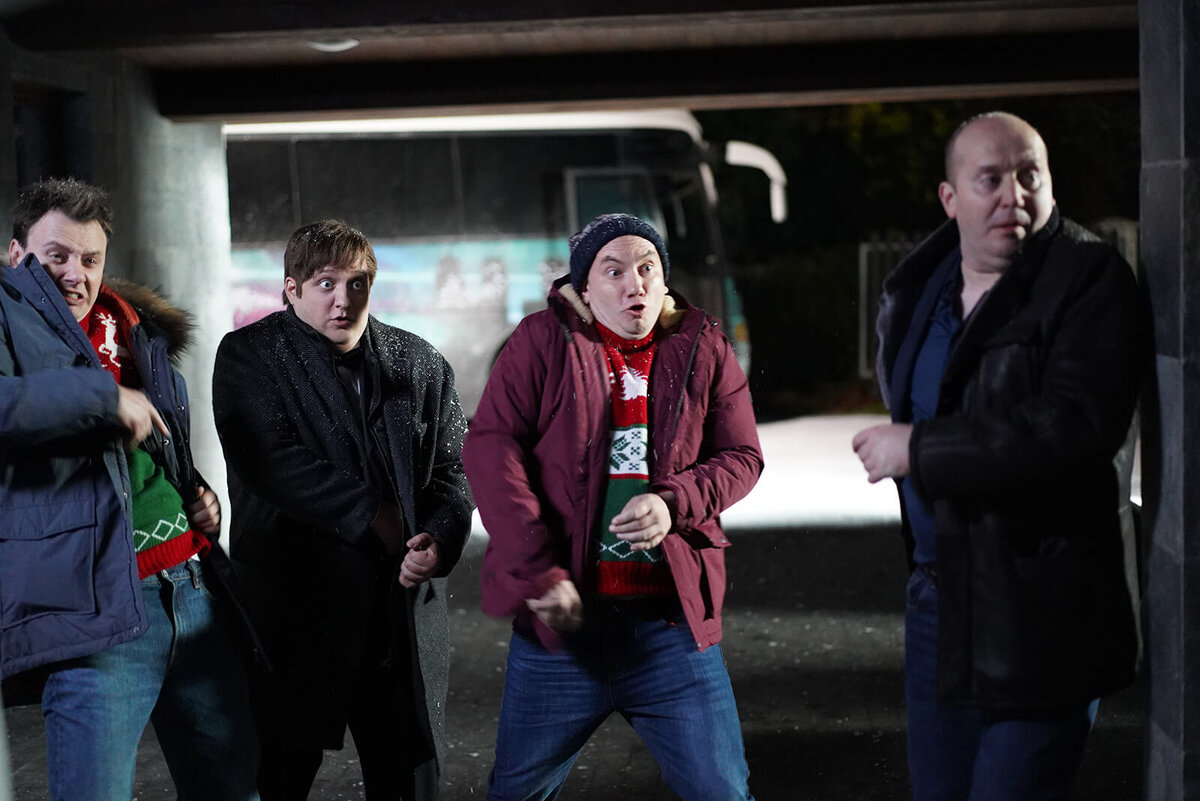 Фото со съёмок фильма "Полицейский с Рублёвки. Новогодний беспредел 2"