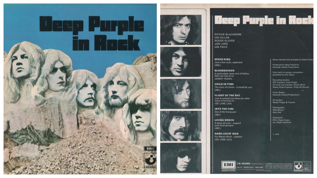  Обложка виниловой пластинки «Deep Purple in Rock». www.discogs.com