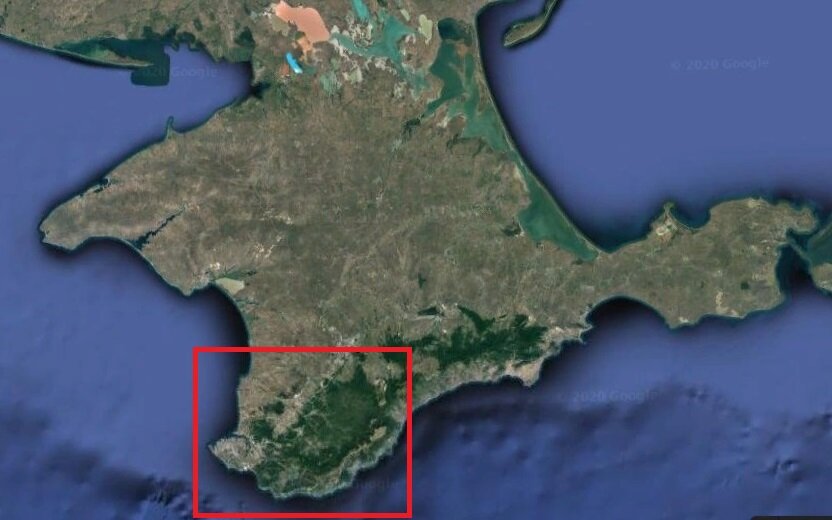 Херсонес на карте Крыма