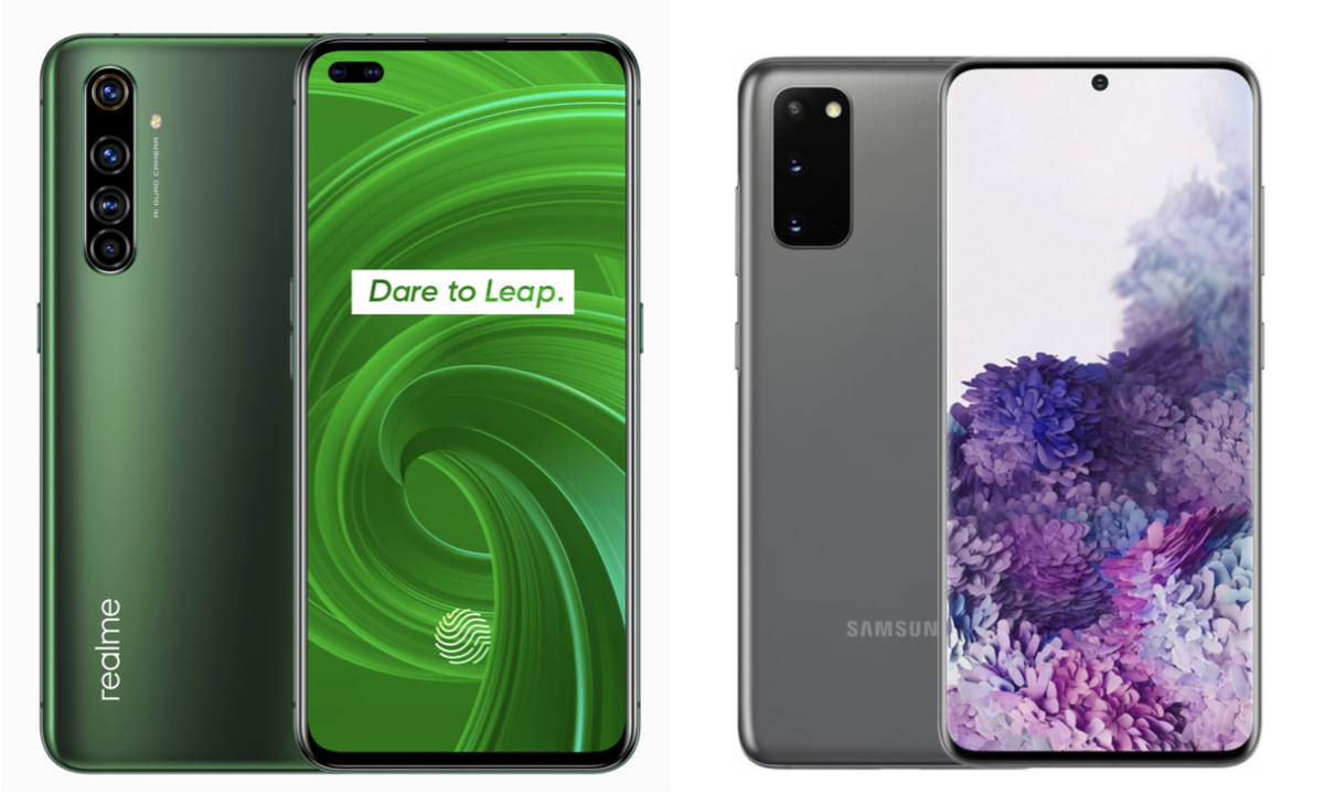 Realme X50 Pro 5G и Samsung Galaxy S20