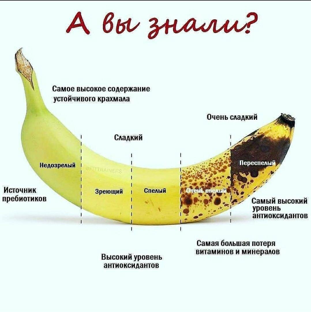 Каким же должен быть полезный банан | конспект диетолога | Дзен